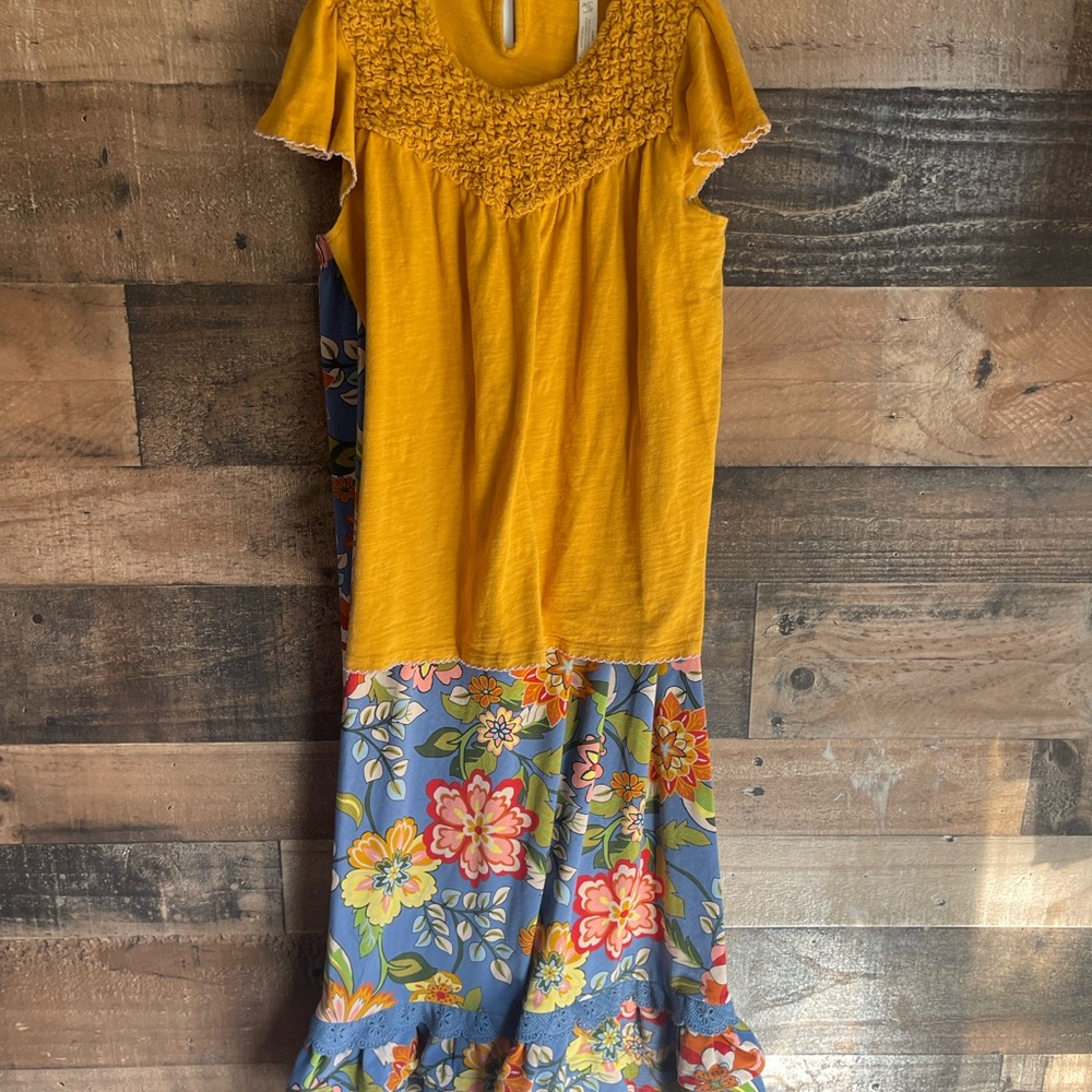 Matilda Jane Yellow and Blue Kids Matching Set